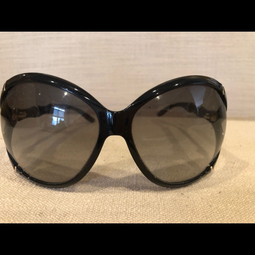 Gucci Black Bamboo Sunglasses - Picture 1 of 5